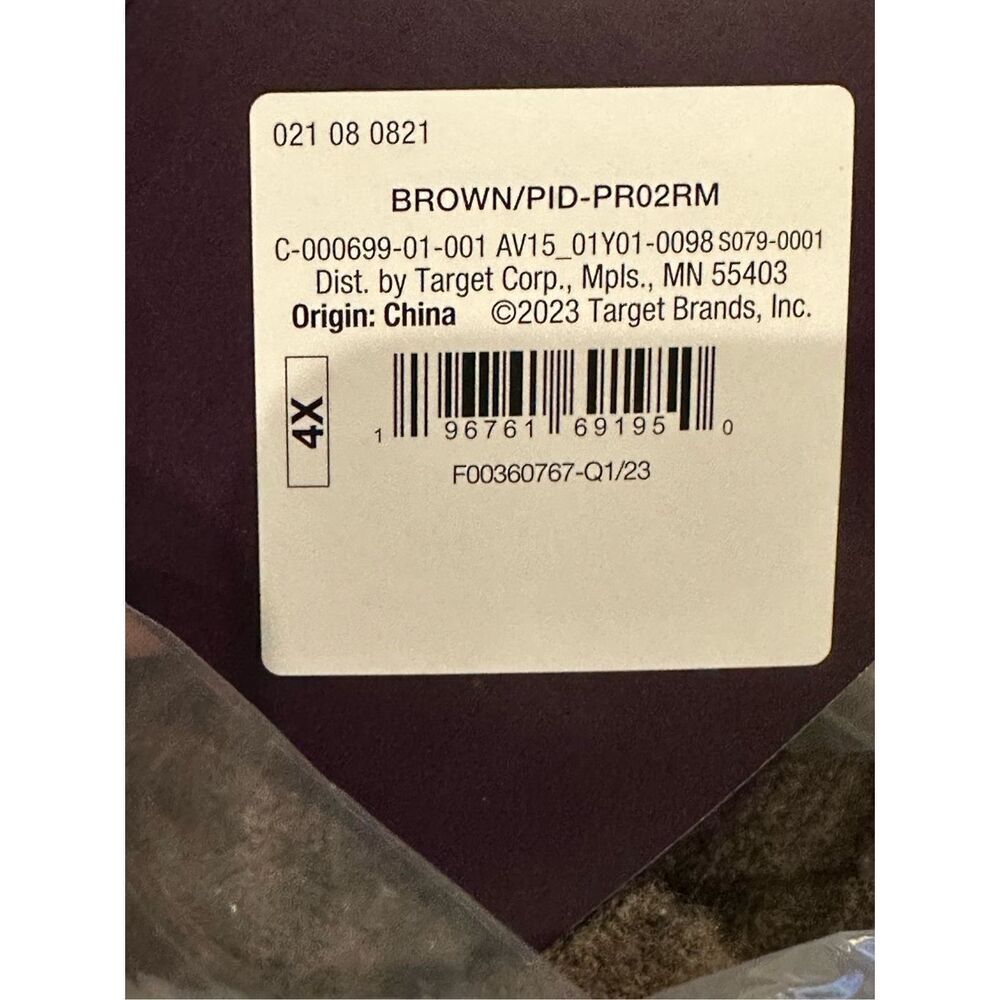Ava & Viv NWT size 4X brown cozy mock neck sweater - Picture 6 of 8